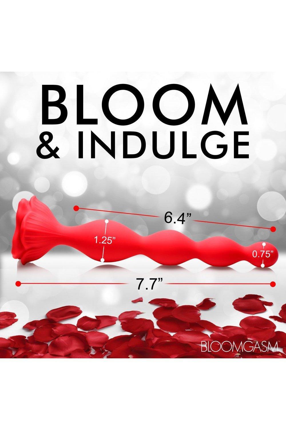 9X Beaded Bloom Silicone Rose Vibrator - Sex On the Go