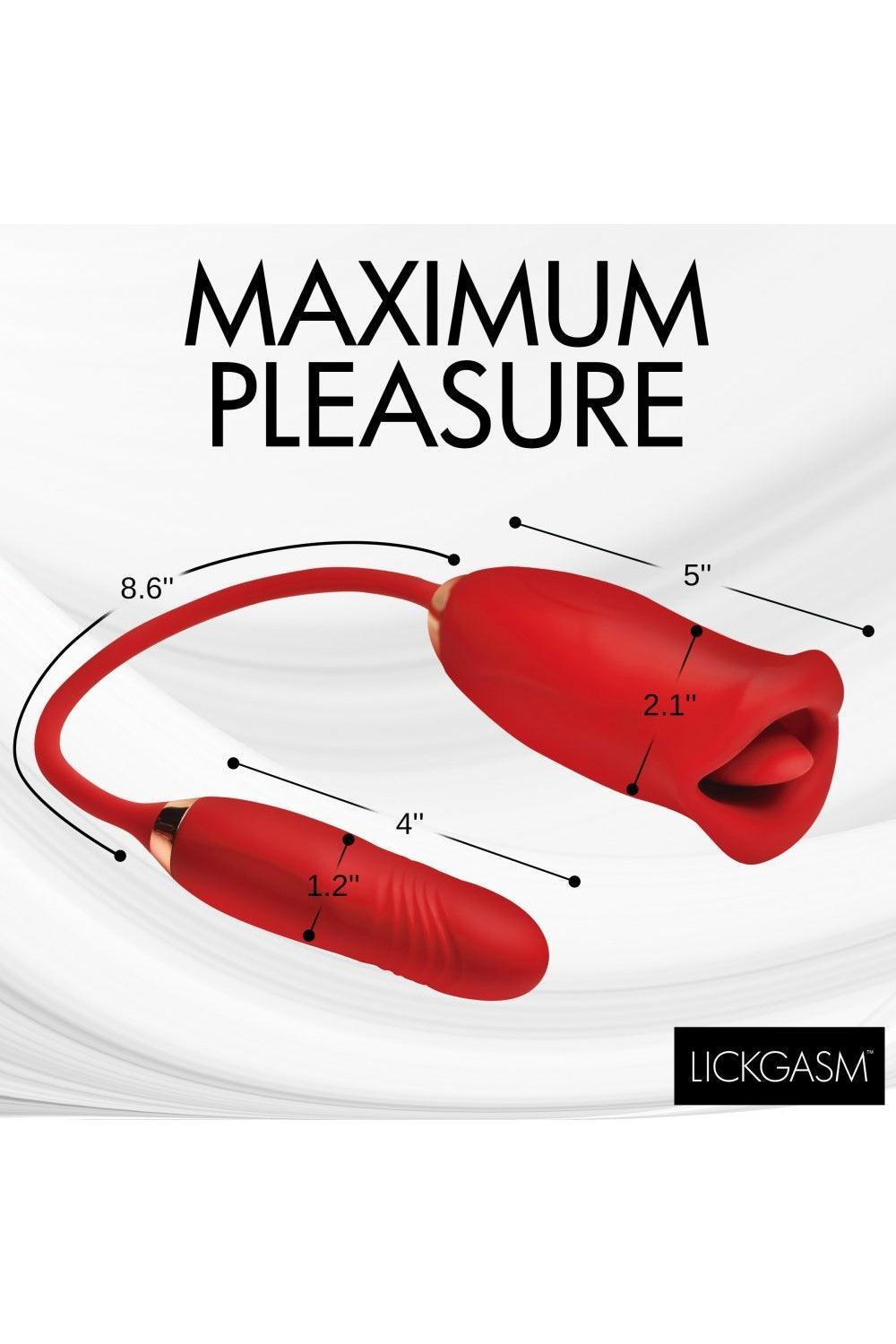 Magic Kiss Clitoral Stimulator with Thrusting Vibrator - Sex On the Go