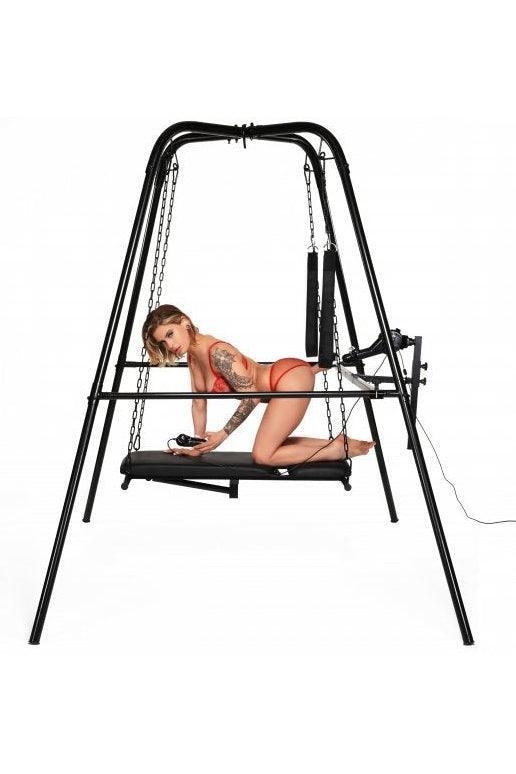 Throne Deluxe Adjustable Sling with Sex Machine - Sex On the Go