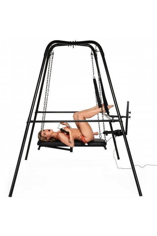 Throne Deluxe Adjustable Sling with Sex Machine - Sex On the Go