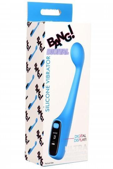 Silicone G-spot Vibrator with Digital Display - Sex On the Go
