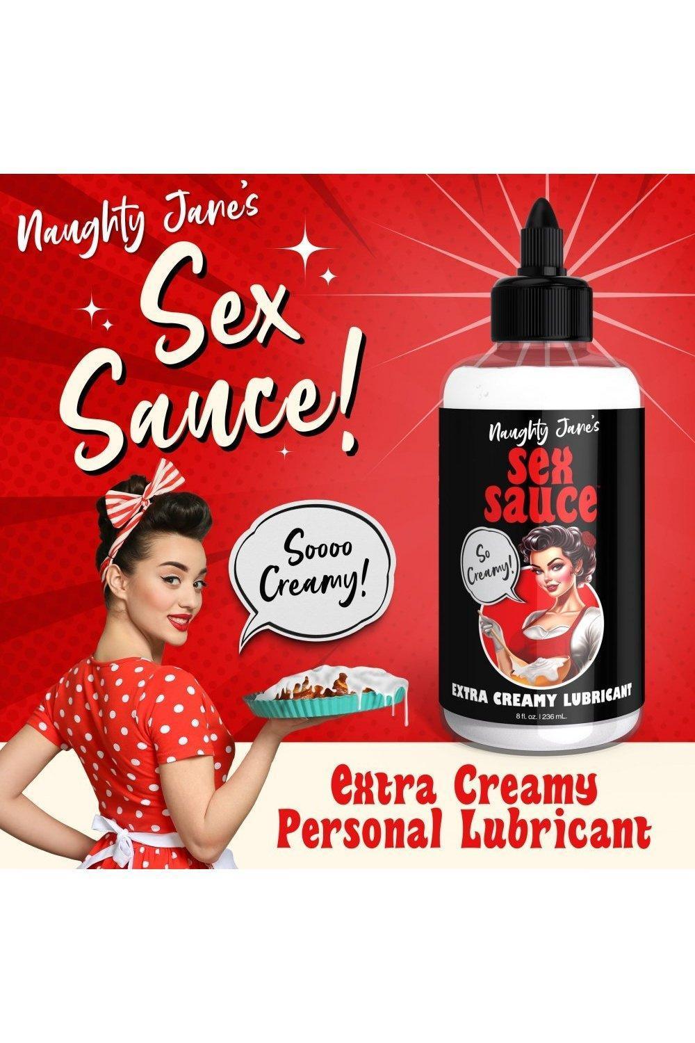 Naughty Jane's Sex Sauce Extra Creamy Lubricant - 8oz - Sex On the Go