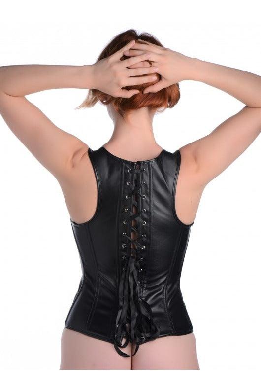 Lace-up Corset and Thong - Large - Sex On the Go