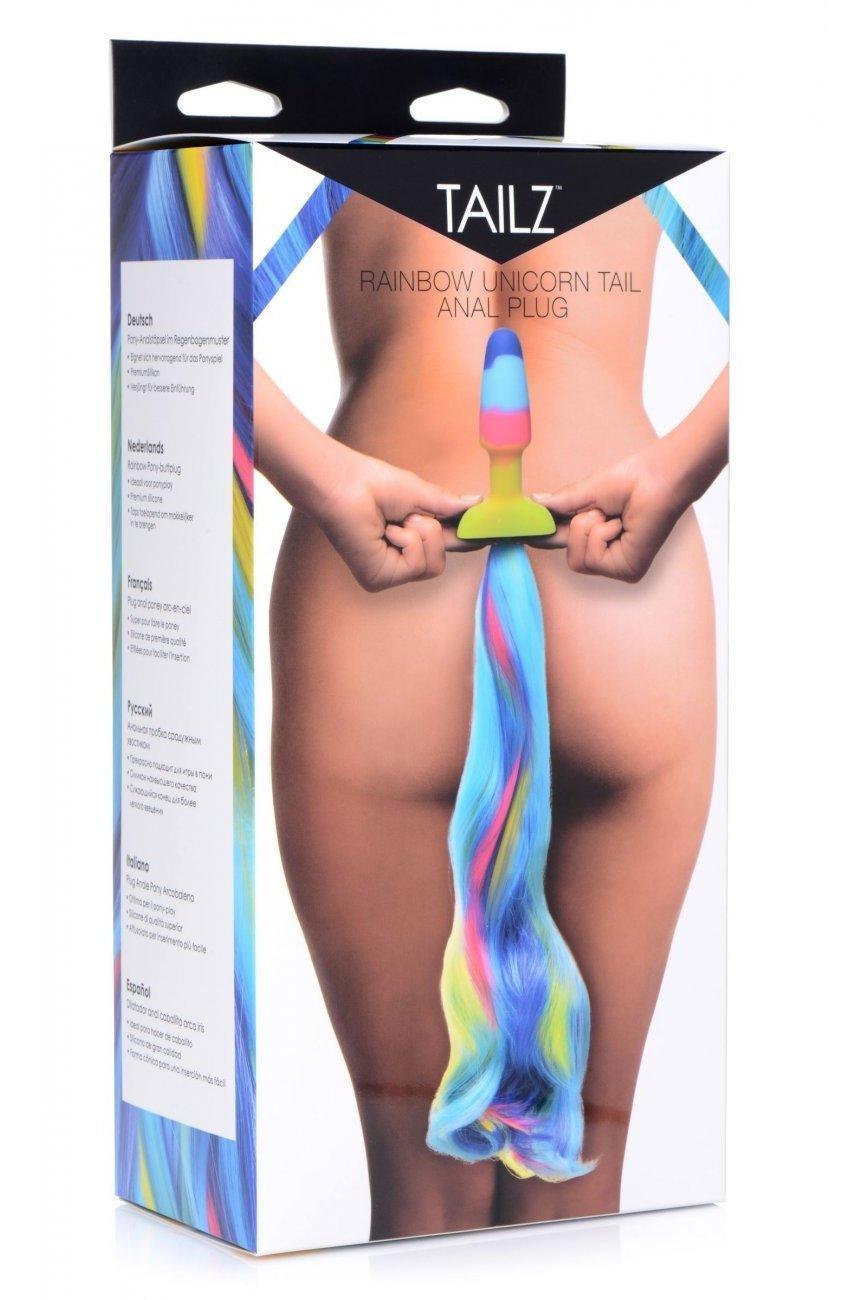 Rainbow Unicorn Tail Anal Plug - Sex On the Go