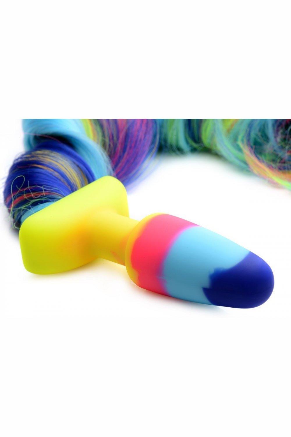 Rainbow Unicorn Tail Anal Plug - Sex On the Go