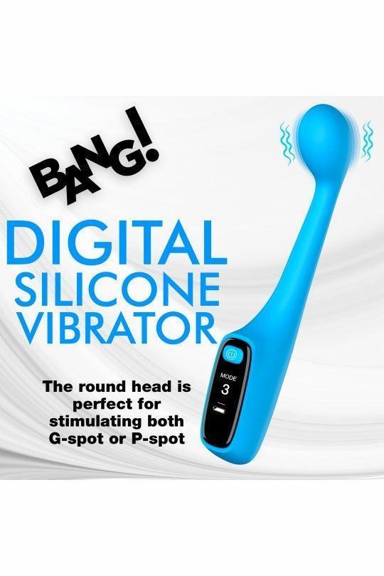 Silicone G-spot Vibrator with Digital Display - Sex On the Go