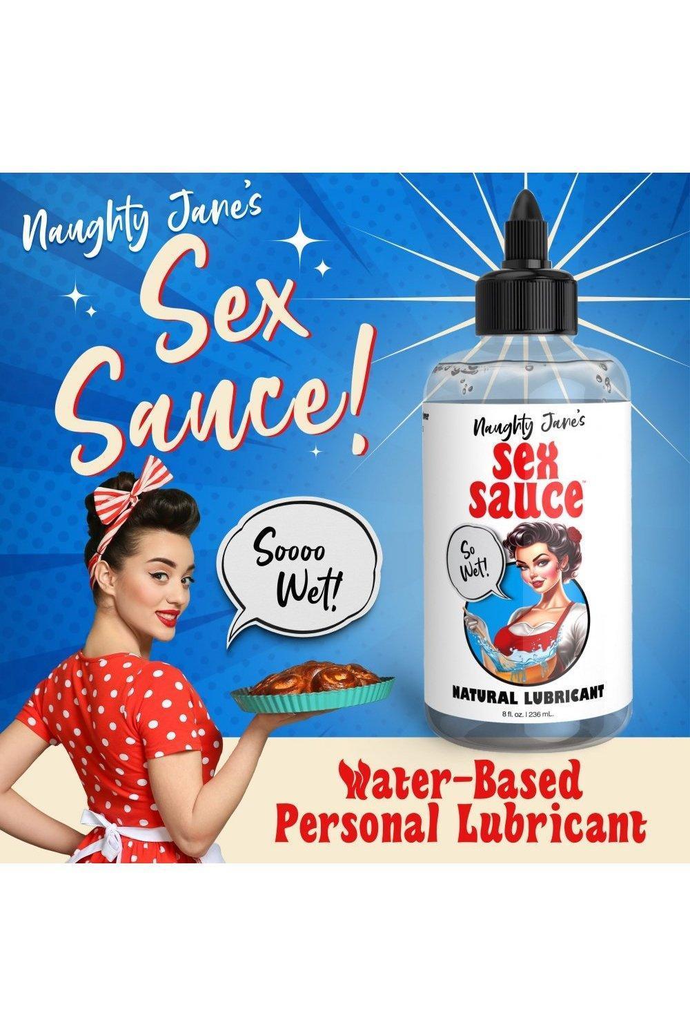 Naughty Jane's Sex Sauce Natural Lubricant - 8oz - Sex On the Go