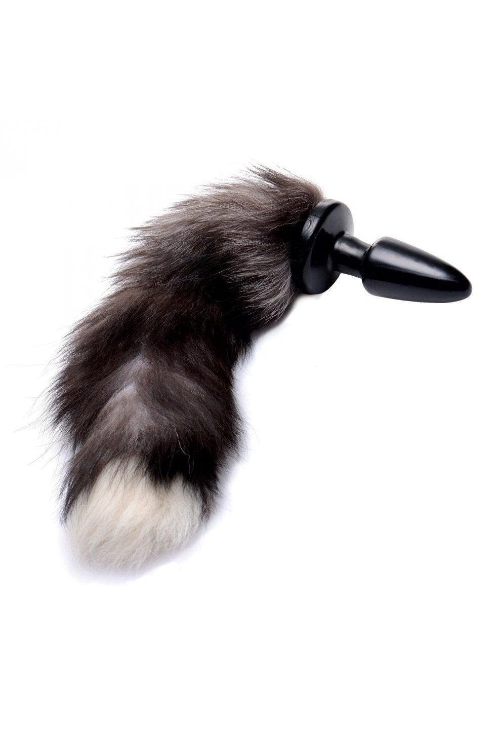 Grey Fox Tail Anal Plug - Sex On the Go