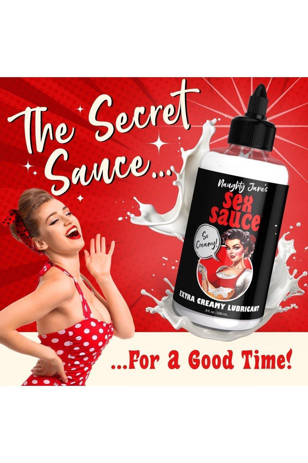 Naughty Jane's Sex Sauce Extra Creamy Lubricant - 8oz - Sex On the Go