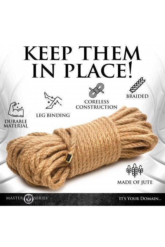 Premium Braided Jute Bondage Rope - 50 Feet - Sex On the Go