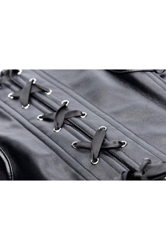 Lace-up Corset and Thong - Large - Sex On the Go