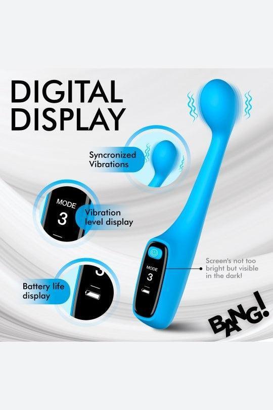Silicone G-spot Vibrator with Digital Display - Sex On the Go