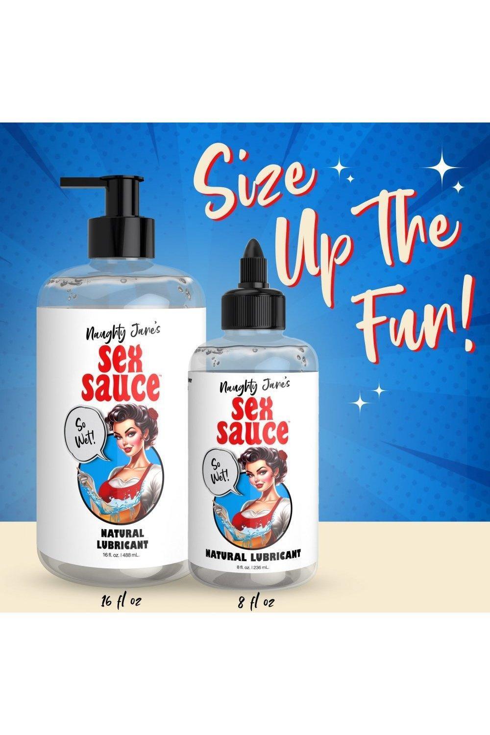 Naughty Jane's Sex Sauce Natural Lubricant - 8oz - Sex On the Go