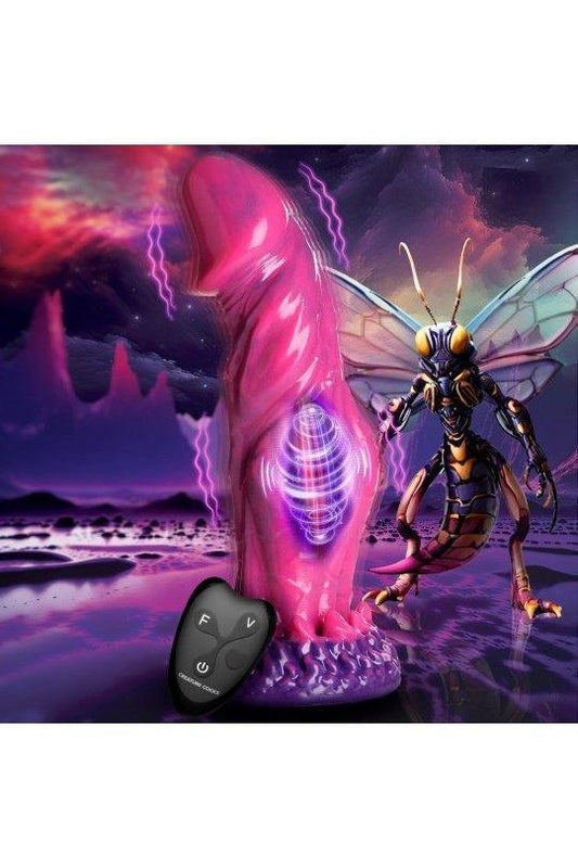 Xenox Vibrating Silicone Dildo with Remote - Sex On the Go