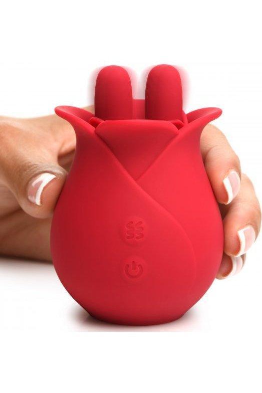 10X Fondle Massaging Rose Silicone Clit Stimulators - Sex On the Go