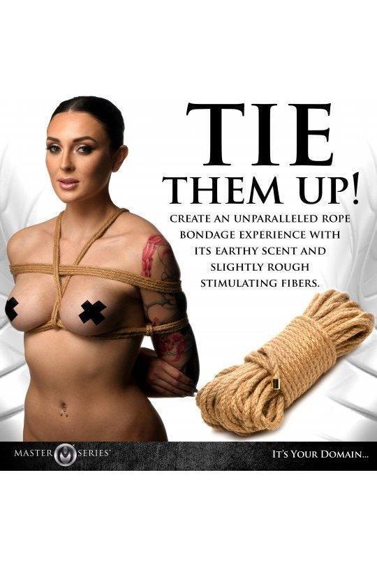 Premium Braided Jute Bondage Rope - 50 Feet - Sex On the Go