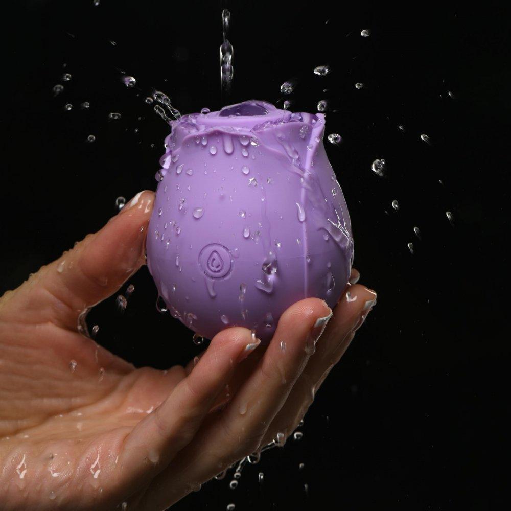 Bloomgasm Wild Rose 10X Suction Clit Stimulator - Purple or Pink - Sex On the Go