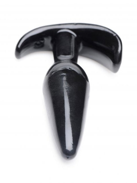 Black plastic tool on a white background