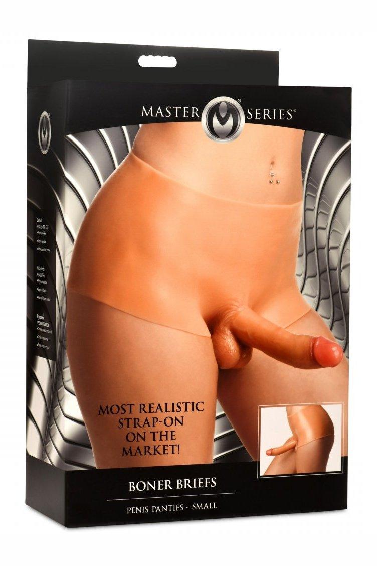 Boner Briefs Silicone Penis Strap On - Small - Sex On the Go