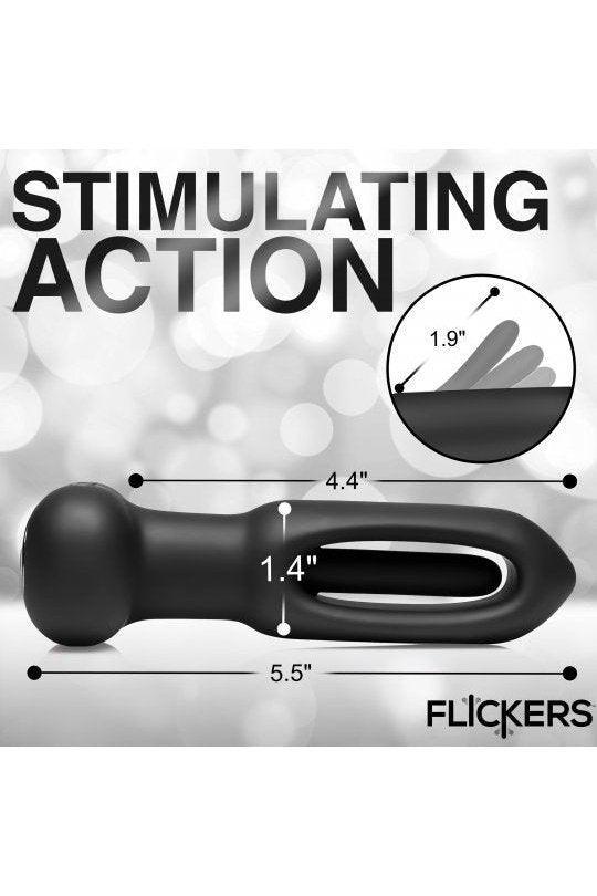 Bum Flick Vibrating and Flicking Silicone Butt Plug with Remote - Sex On the Go