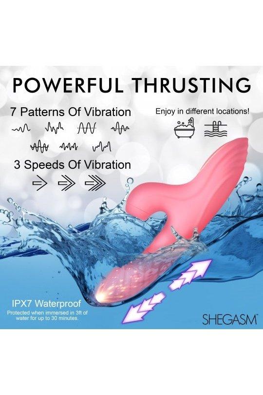 Candy-Thrust Silicone Thrusting and Sucking Rabbit Vibrator - Sex On the Go