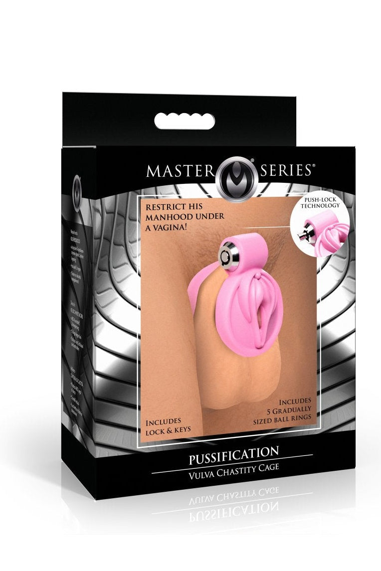 Pussification Vulva Chastity Cage