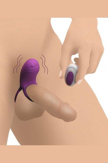 Love Loops 10X Silicone Cock Ring with Remote - Purple - Sex On the Go