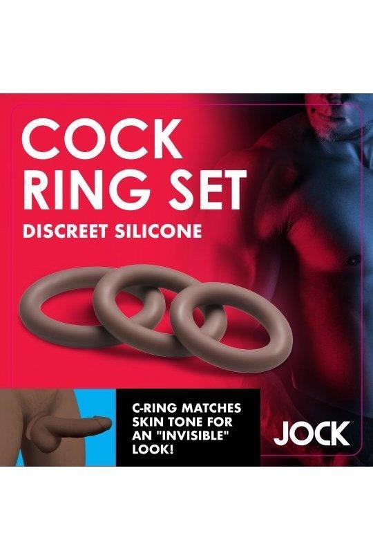 Discreet Silicone Cock Ring Set - Dark - Sex On the Go