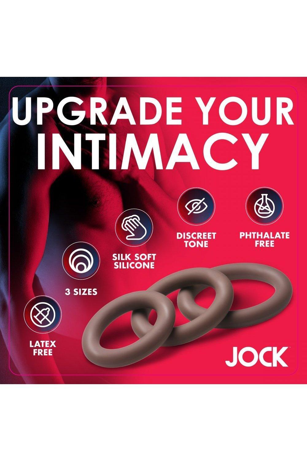 Discreet Silicone Cock Ring Set - Dark - Sex On the Go