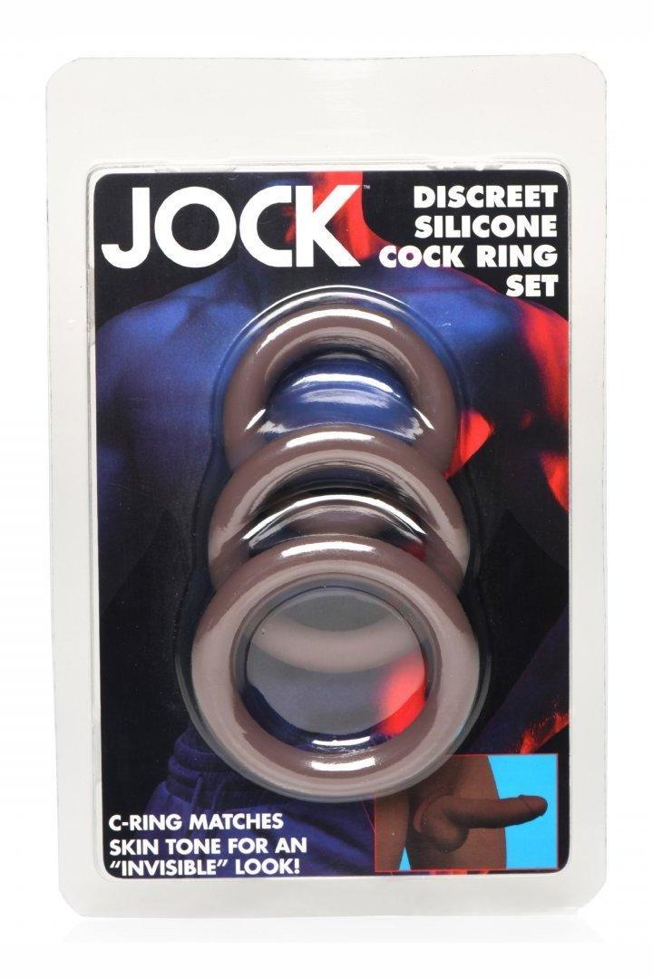 Discreet Silicone Cock Ring Set - Dark - Sex On the Go