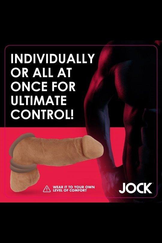 Discreet Silicone Cock Ring Set - Dark - Sex On the Go