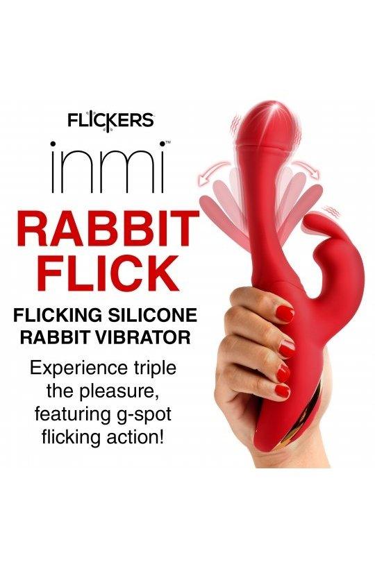 Flicking Silicone Rabbit Vibrator - Sex On the Go