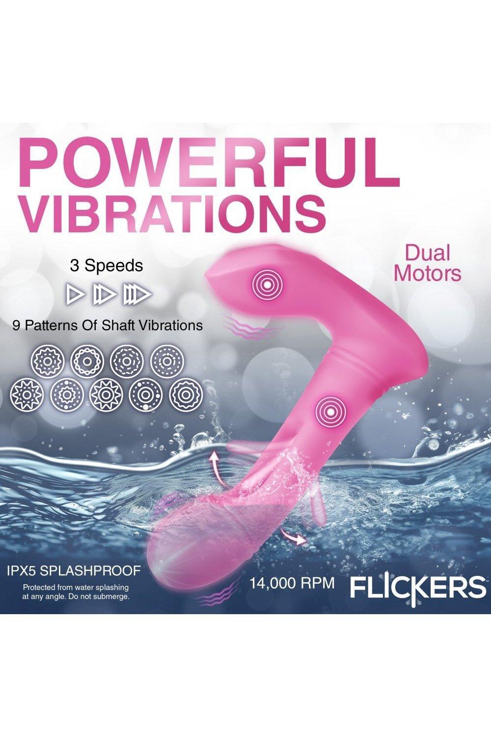 G-Flick G-Spot Flicking Silicone Vibrator with Remote - Sex On the Go