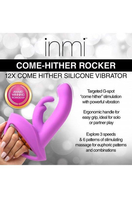12X Come-Hither Rocker Silicone Vibrator - Sex On the Go