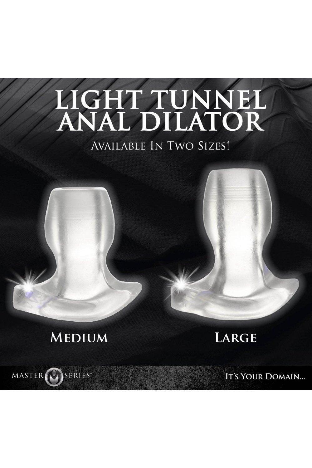 Light-Tunnel Light-Up Anal Dilator - Medium and Large - Sex On the Go