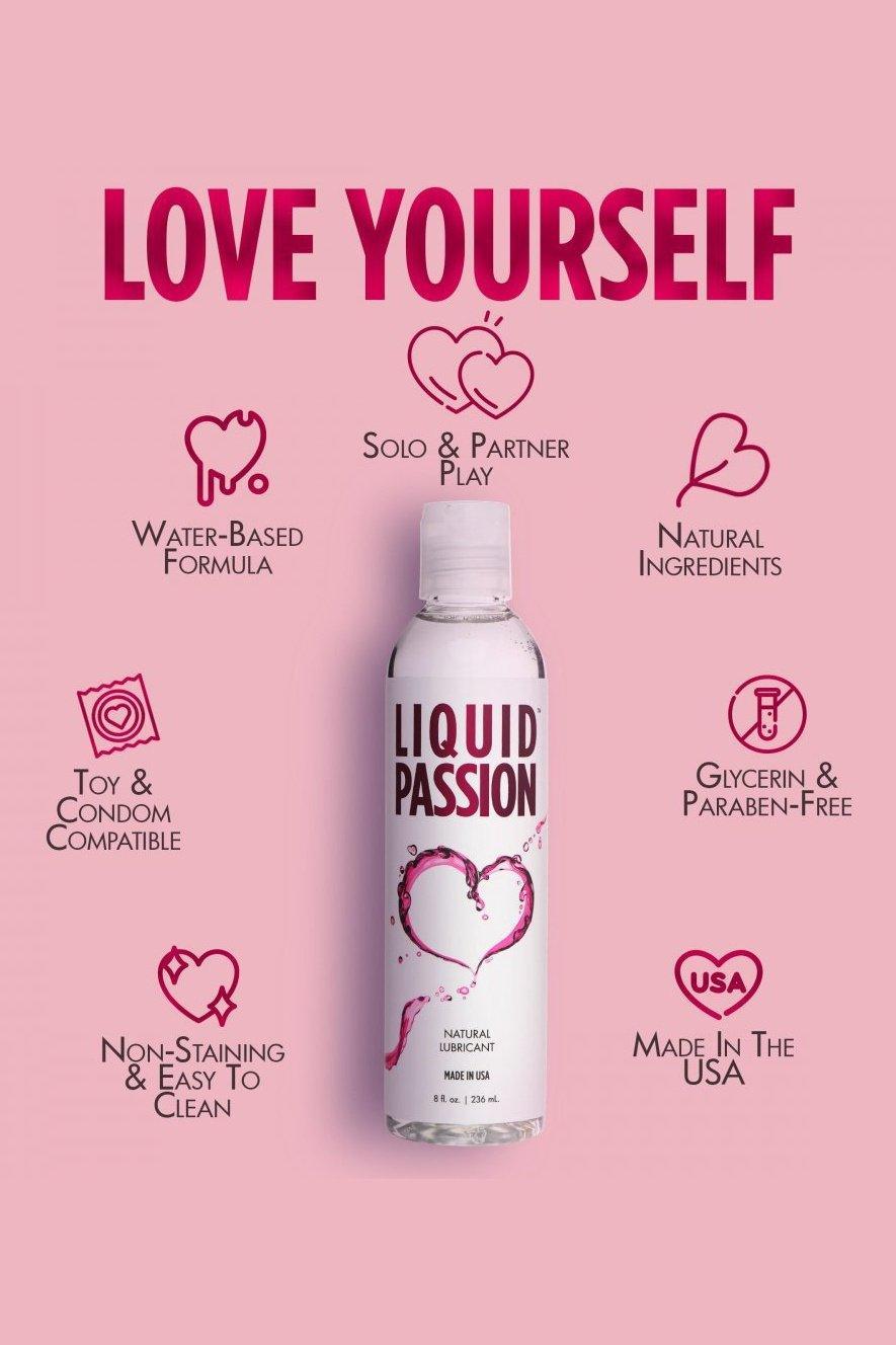 Liquid Passion Natural Lubricant - 8oz, 16oz, 34oz - Sex On the Go