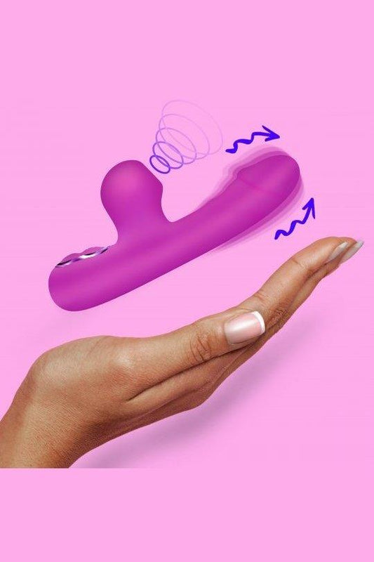 Mini Suction Silicone Rabbit Vibrator - Sex On the Go