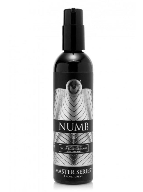 Numb Desensitizing Water Based Lubricant with Lidocaine - 8 oz