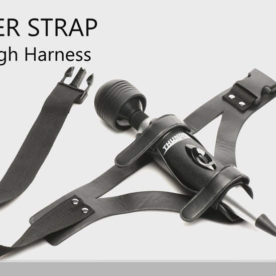 black harness for wand and handless pleasure