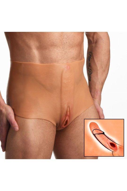 Pussy Panties Silicone Vagina + Ass Panties - Large - Sex On the Go