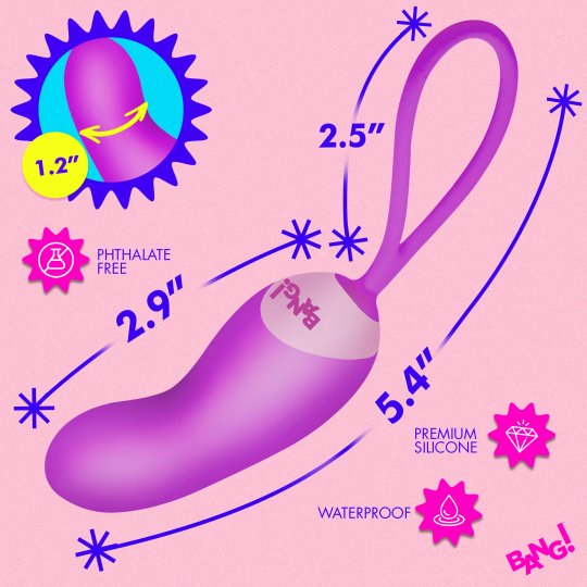 Silicone Mini Vibe w/ Remote - Purple or Pink