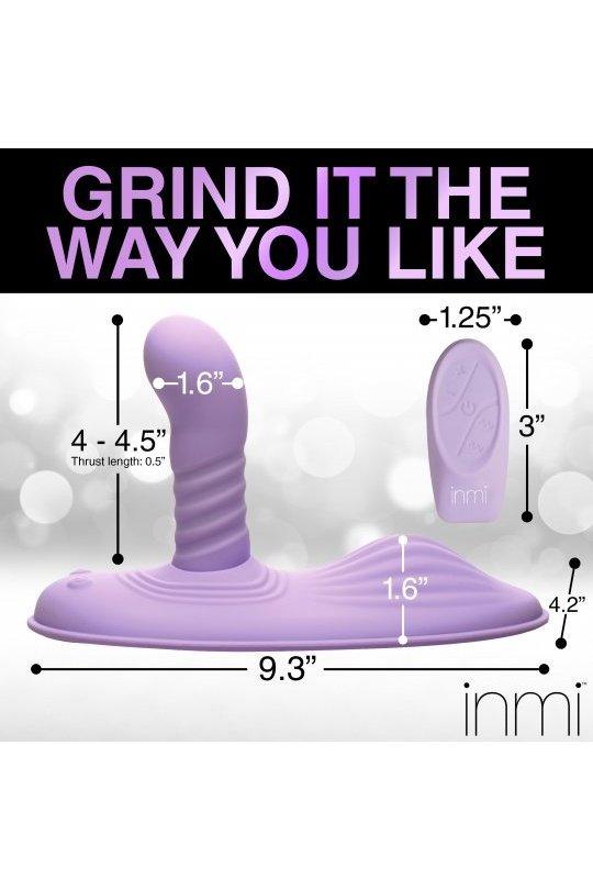 Spin n' Grind Thrusting and Vibrating Silicone Sex Grinder - Sex On the Go