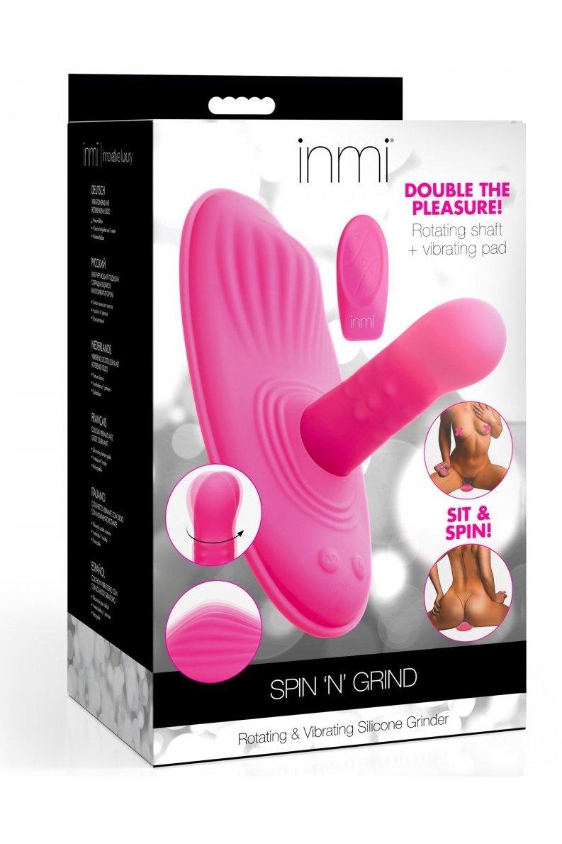 Spin n' Grind Rotating and Vibrating Silicone Sex Grinder - Sex On the Go