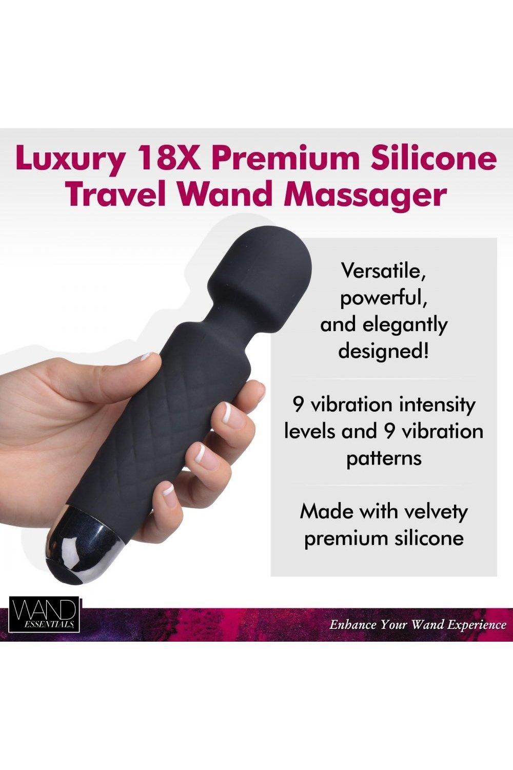 18X Luxury Silicone Travel Wand - Sex On the Go