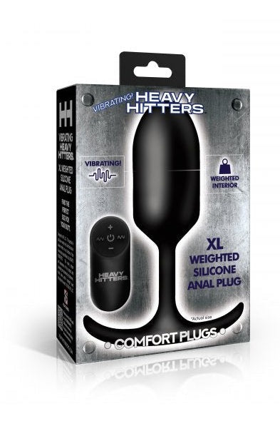 Vibrating XL Weighted Silicone Anal Plug