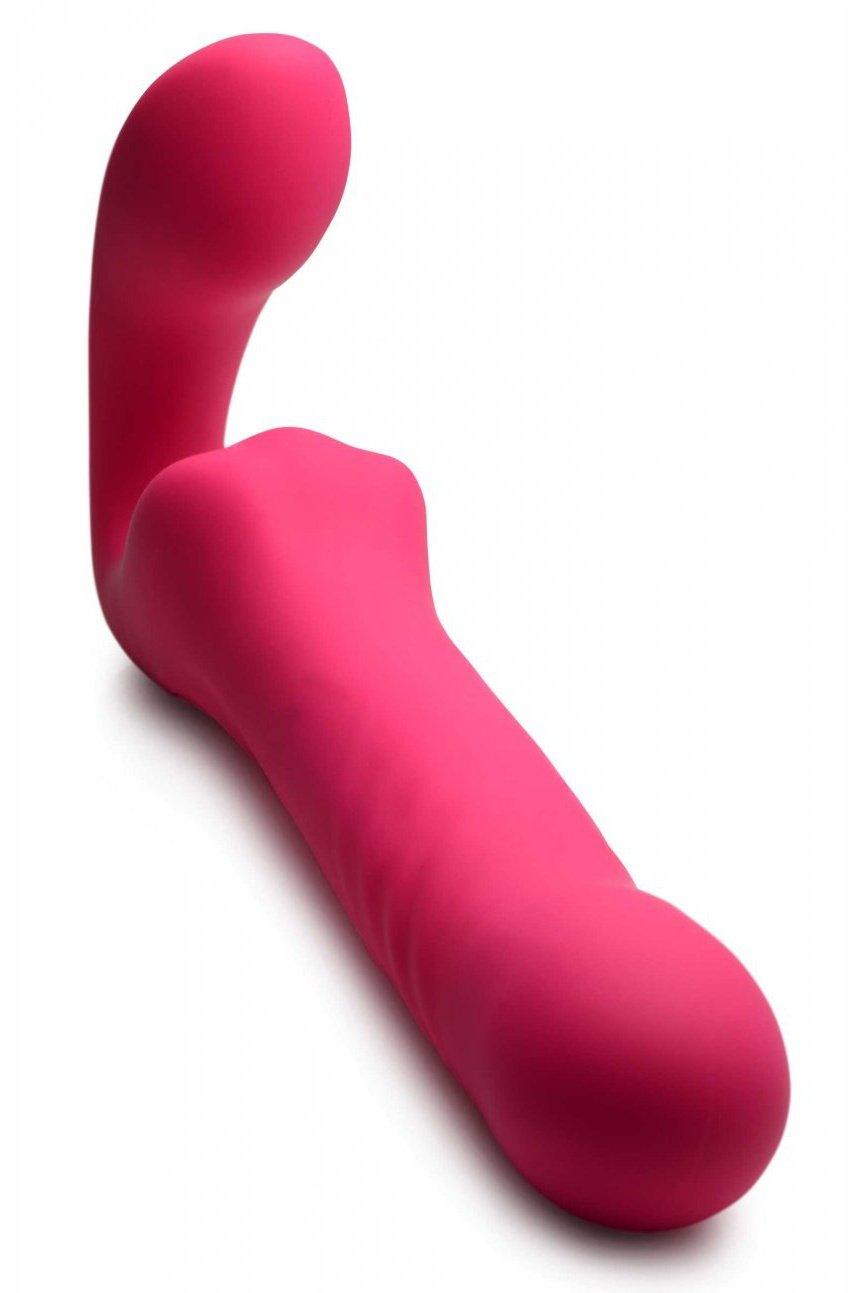 30X Thrusting and Vibrating Strapless Strap-On With Remote Control - Sex On the Go