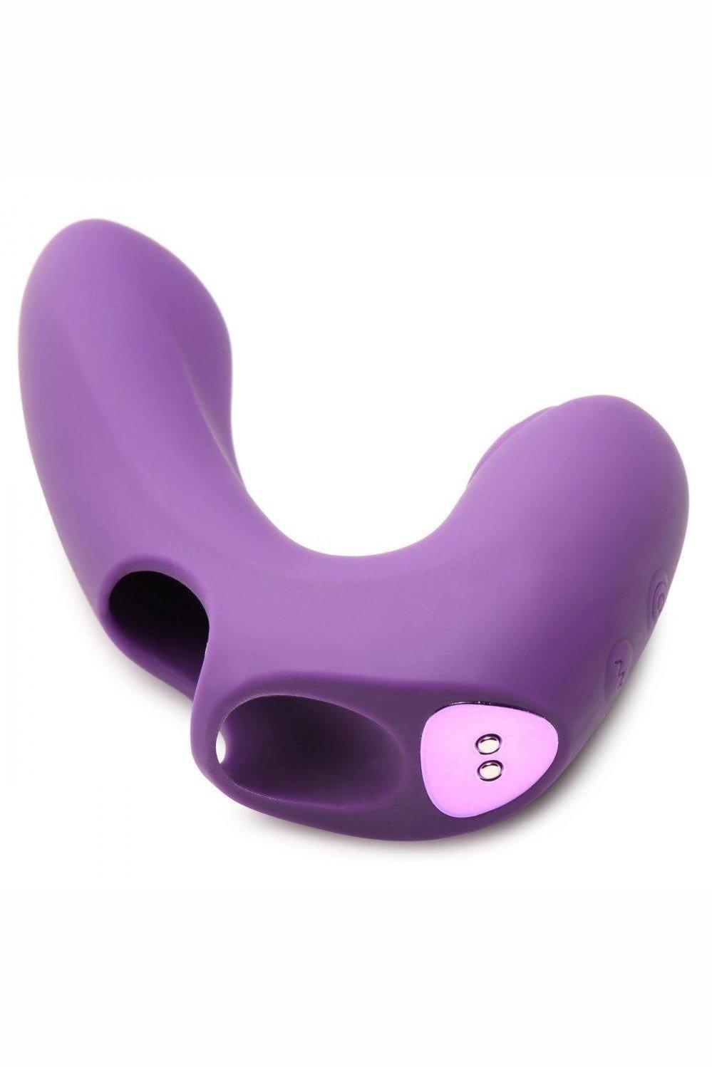 Finger-Pulse Silicone Pulsing Finger Vibrator - Sex On the Go