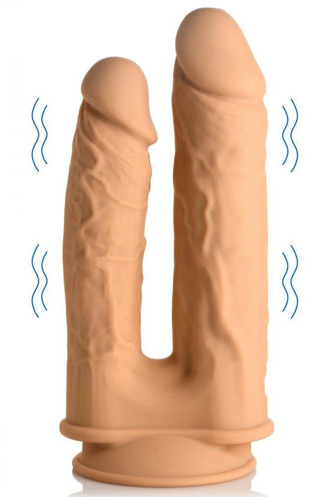 10X Silexpan Vibrating 6 and 7 Inch Double DIldo - Sex On the Go