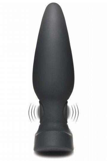 25X Pulsing and Vibrating Silicone Plug with Remote - Sex On the Go