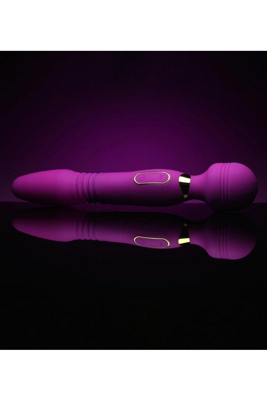 Ultra Thrust-Her Deluxe Thrusting and Vibrating Silicone Wand - Sex On the Go